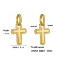 Shangjie oem aretes para mujeres aretes de hip hop distintivos de la moda aretes de oro aretes de circón de circón